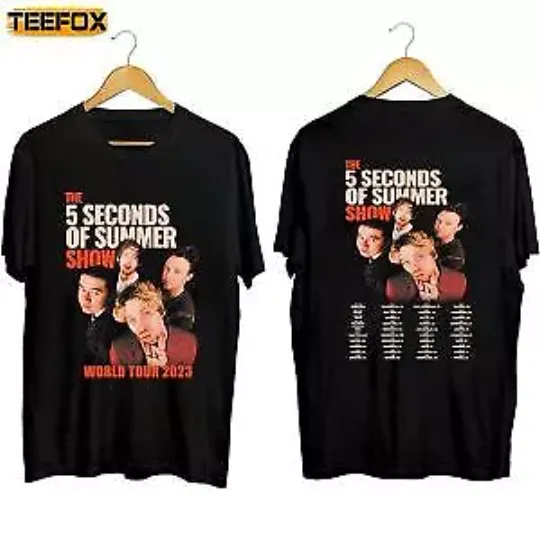 Discover 5 Seconds Of Summer Band World Tour 2023-2024 Concert T-Shirt
