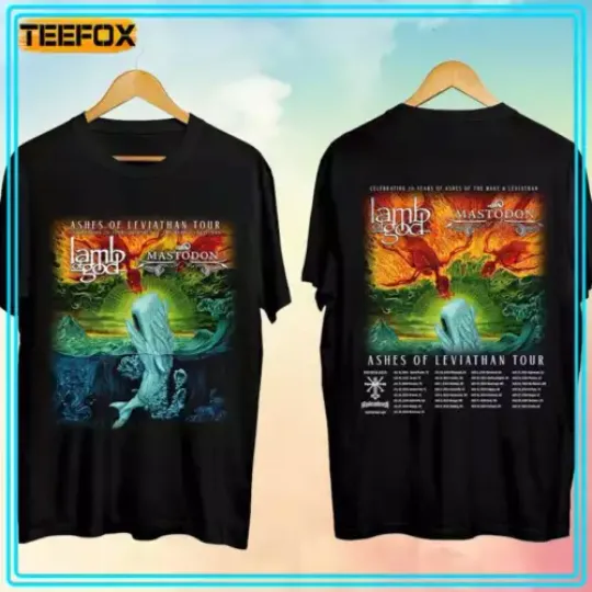 Discover Lamb of God – Ashes of Leviathan Tour 2024 Concert T-Shirt