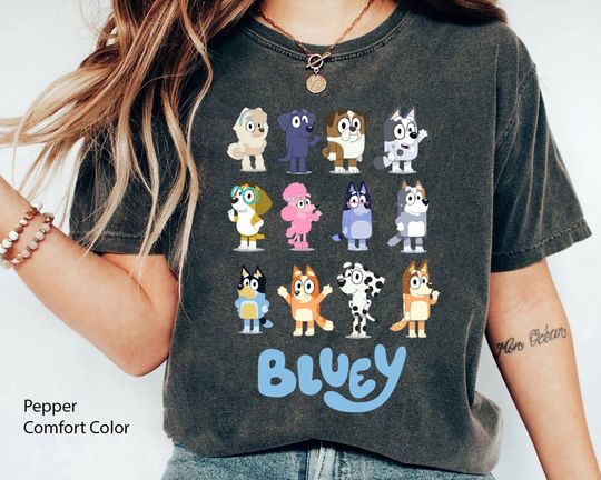 Discover BlueyDad Family Cartoon Shirt