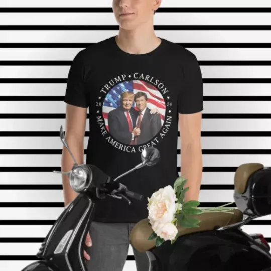 Discover Donald Trump Tucker Carlson Election 2024 T-Shirt.
