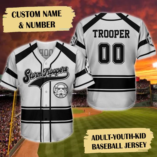 Discover Personalized Warrior Uniserve Baseball Jersey, Custom Name White Warrior Jersey Shirt