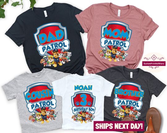 Discover Custom Family Patrol T-Shirt