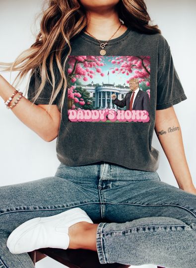 Discover Daddy's Home Trump 2024 Shirt - Supportive Patriot Wear