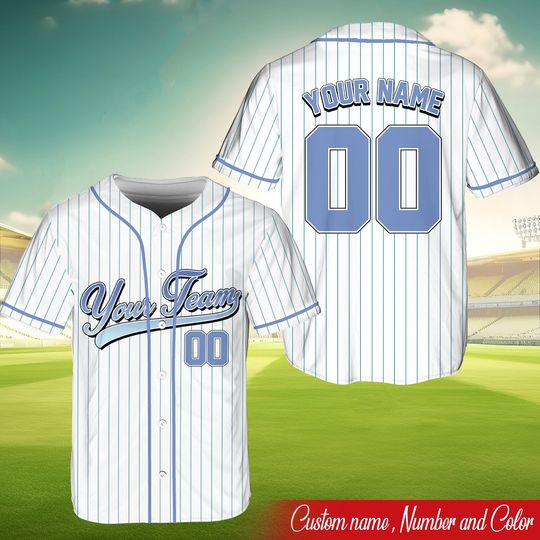 Discover Personalized Team Name & Number Baseball Jersey