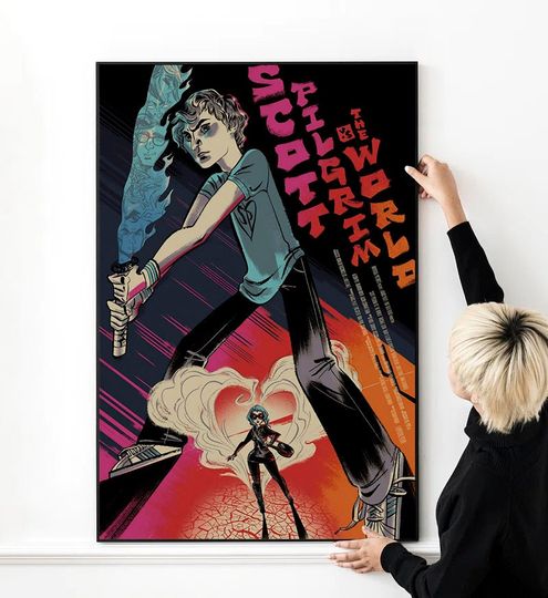 Discover Scott Pilgrim Vs The World Classic Movie Poster