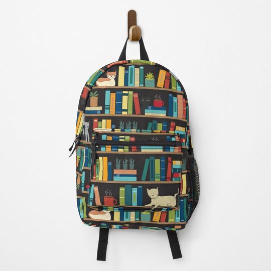 Discover Book Lover Author Librarian Backpack