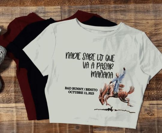 Discover Bad Bunny Crop Top Shirt | Bad Bunny New Album Crop Top