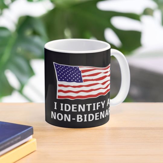 Discover Identify As Non-Bidenary Anti-Biden Patriotic Coffee Mug