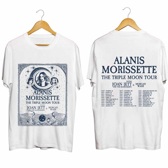 Discover Alanis Morissette The Triple Moon Tour 2024 Double Sided Shirt
