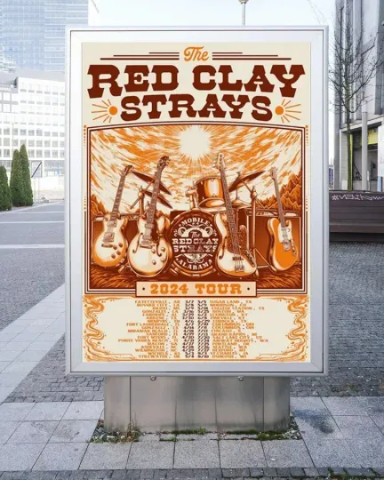 Discover The Red Clay Strays 2024 Tour Poster