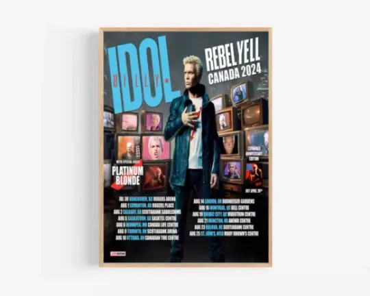Discover Billy Idol 2024 Tour poster