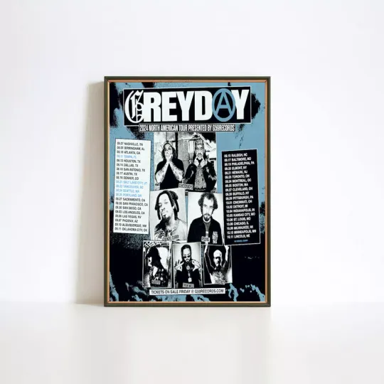 Discover $uicideboy$ 2024 Grey day Tour Poster