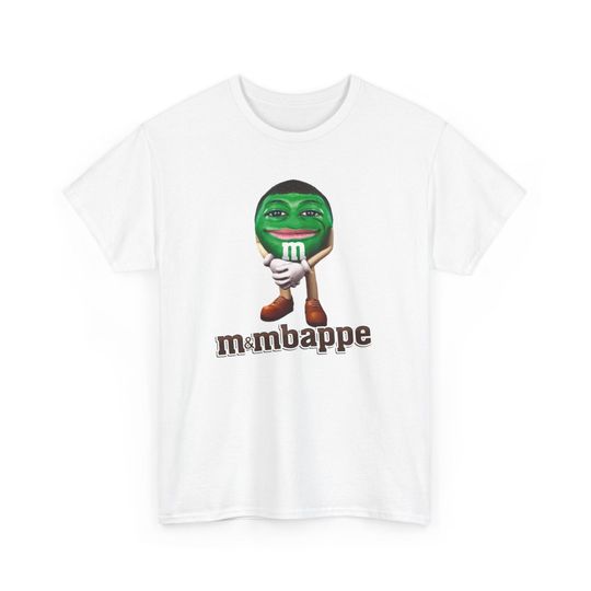 Discover M&Mbappe Kylian Mbappe Funny Meme T-Shirt,  Mbape Football Parody Fan Gift