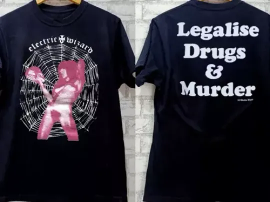 Discover Electric Wizard Web 2019 T-Shirt, Electric Wizard Church of Misery Show T-Shirt