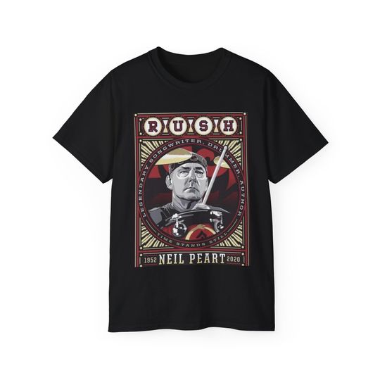 Discover Rush Neil Peart Band Shirt