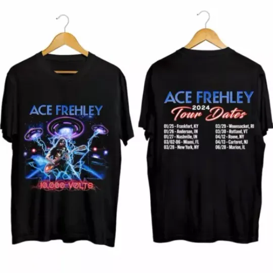 Discover New Ace Frehley T-Shirt Ace Frehley 2024 Concert Shirt