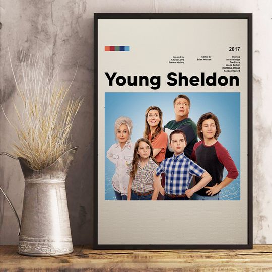 Discover Young Sheldon Minimalist Poster