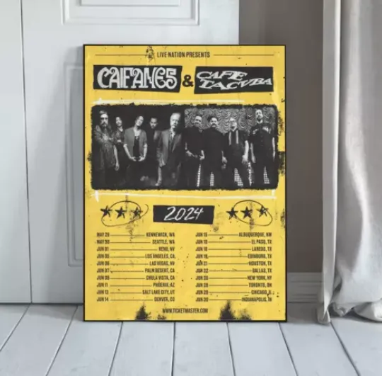 Discover Caifanes tour 2024 Poster