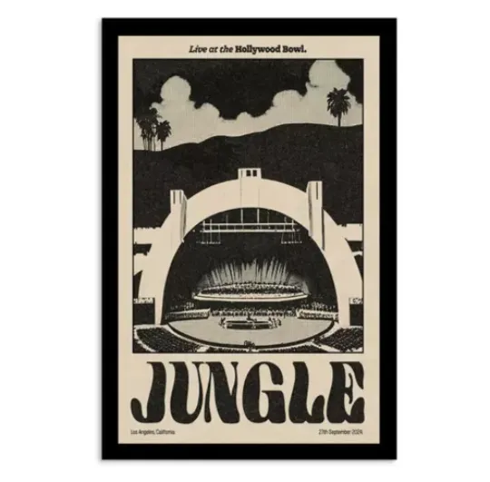 Discover Jungle Sep 27 2024 Hollywood Bowl in Los Angeles CA Poster