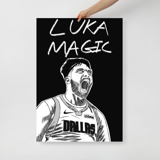 Discover Luka Doni Poster | Basketball Art Print | Sports Room Deor | Poster