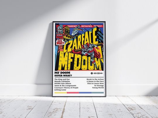 Discover Mf Dooom Poster Print | Super What? | Music Poster
