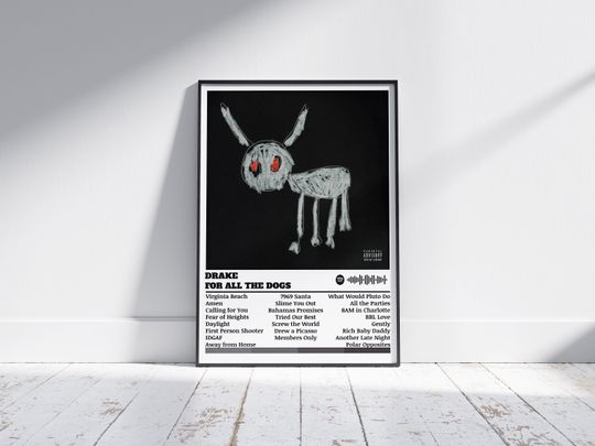 Discover Drake For All The Dogs Music Poster Print
