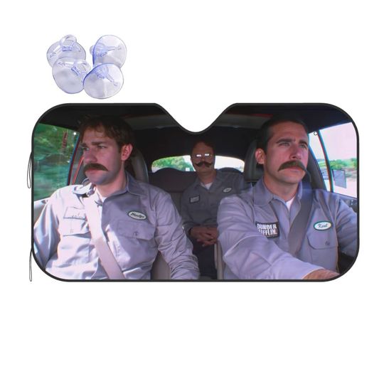 Discover The Funny Office Funny Car Sun Shade