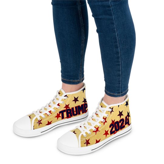 Discover Men's Trump Never Surrender High Top Sneakers 2024
