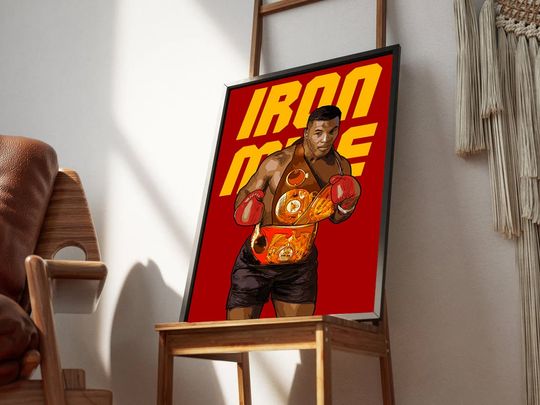 Discover Iron Mike Tyson Poster, Boxing Art, Gift for boyfriend