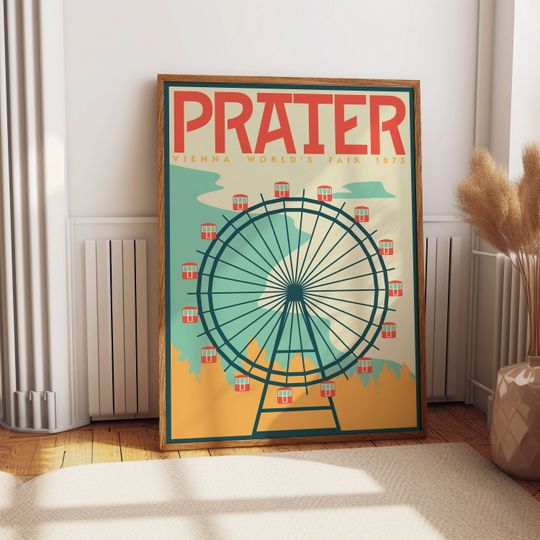 Discover Prater Art Print, Vienna, Poster, Prater, Vienna World's Fair