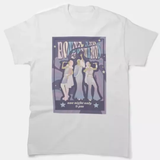 Discover Vintage Donna And The Dynamos One Night Only T-Shirt, Mamma Mia Movie Shirt