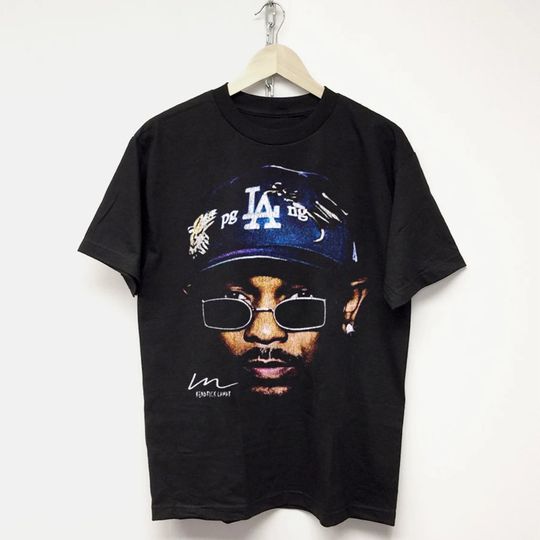 Discover KENDRICK LAMAR T-SHIRT vintage rap tee hip hop j cole drake concert tour merch y2k tupac kanye playboi carti Travis big face graphic
