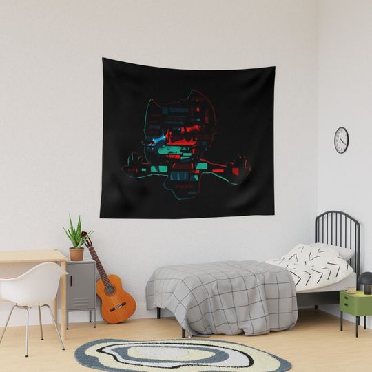 Discover Catgirl Glitch Tapestry