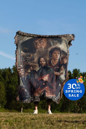 Discover Lord Of The Rings Hand Woven Blanket | Home Decor Tapestry Throw | Lotr poison