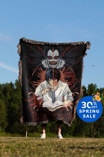 Discover Anime Hand Woven Blanket | Anime Tapestry Throw | Manga poison
