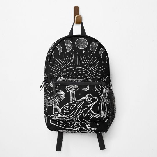 Discover Dark Academia Frog and Mushroom Backpack