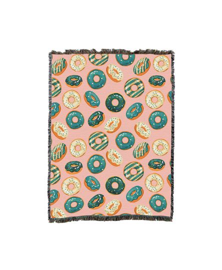 Discover Doughnut Blanket Throw Woven