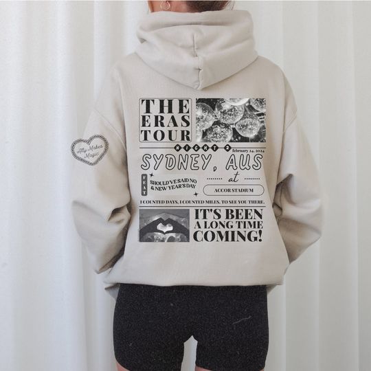 Discover sydney night 2 hoodie | tour | female rage | merch | eras