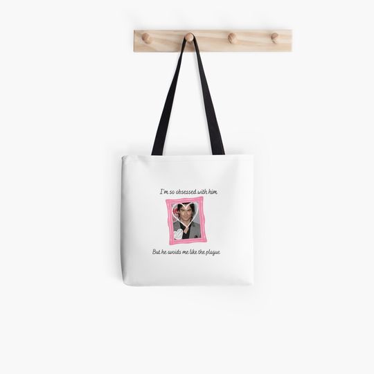 Discover Ian Somerholder Version of I Can Do It With a Broken Heart Lyric Stricker Tote Bag