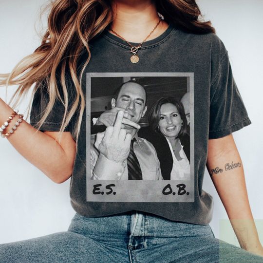 Discover Vintage Elliot Stabler And Olivia Benson Shirt, Elliot and Olivia Shirt
