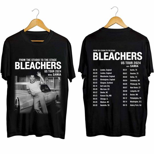 Discover Bleachers US Tour 2024 Double Sided Shirt