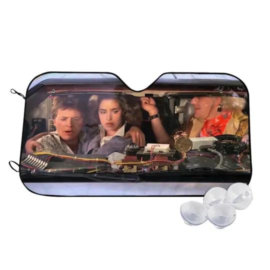 Discover Back To Future Car Sun Shade