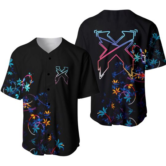 Discover Floral Baseball Jersey Tops Nexus Tour 2024 Baseball Jersey
