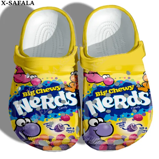 Discover Funny Nerds Candy Colorful Clogs Shoes