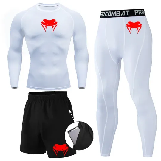 Discover Venom printing Compression Set Fitness Bodybuilding Clothes Sports Suits