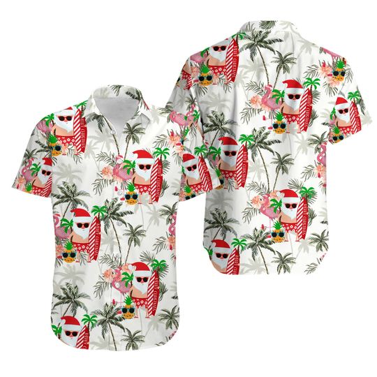 Discover Santa Claus Tropical Santa Hawaiian Shirt