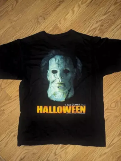Discover Vintage Large 2007 Halloween A Rob Zombie Film Michael Myers T-Shirt
