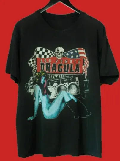 Discover 1998 Rob Zombie Dragula Shirt, Deadstock Men T-Shirt