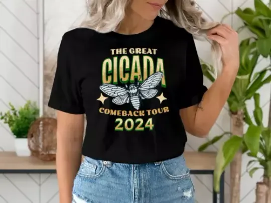 Discover The Great Cicada Comeback Tour 2024 Insect Invasion Tee
