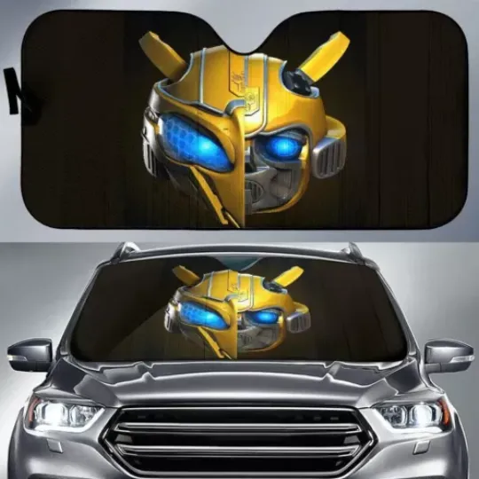 Discover Bumblebee Car Sunshade Windshield Reflective Front Folding Sun Visor